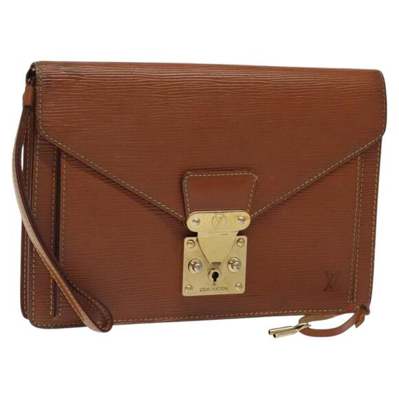 LOUIS VUITTON Epi Serie Dragonne Hand Bag Zipangu Gold M52618 - Picture 1 of 16